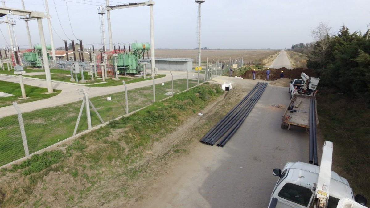 Avanza a buen ritmo la obra de conexión con la nueva estación de EPEC.