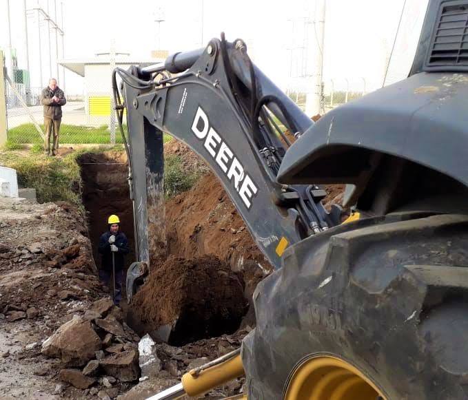 Avanza a buen ritmo la obra de conexión con la nueva estación de EPEC.