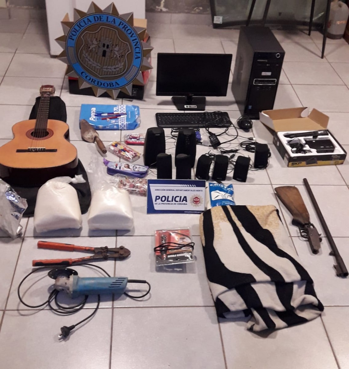 Recuperaron elementos robados a la Escuela El Amanecer