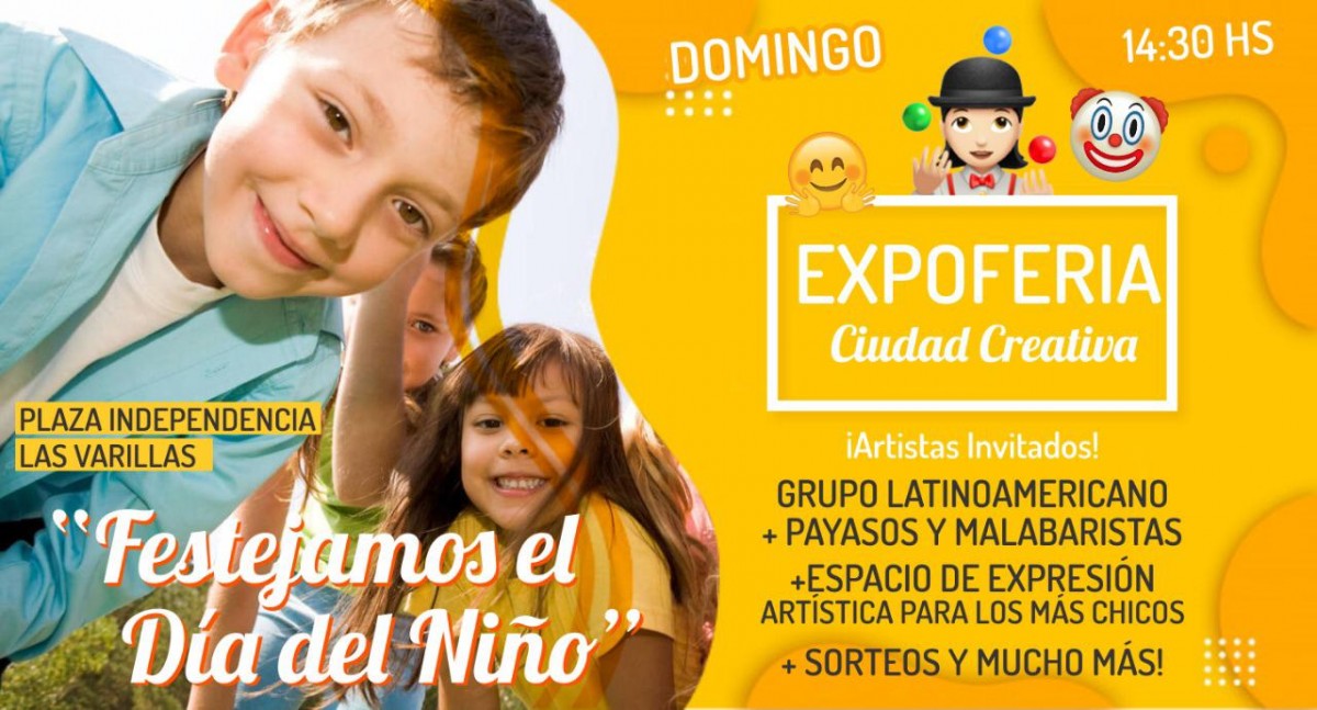 Expo Feria en Plaza Independencia por el Día del Niño