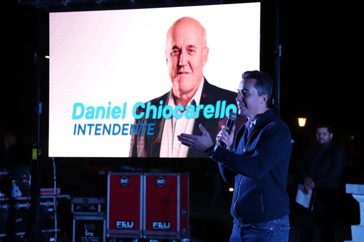 Daniel Chiocarello realizó el cierre de campaña pidiendo un voto de confianza para seguir transformando la ciudad