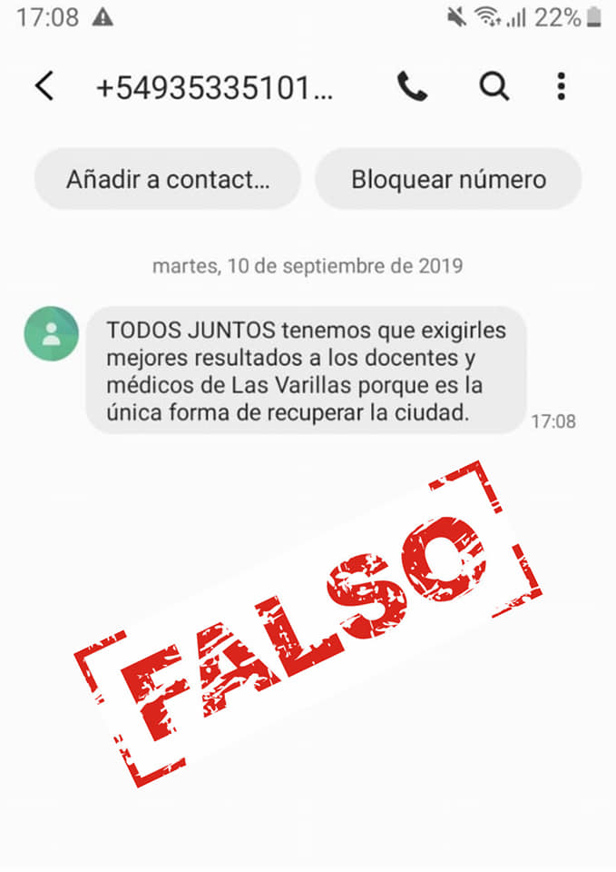 Todos Juntos Por Las Varillas desmintió supuestos mensajes partidarios  difundidos por las redes sociales