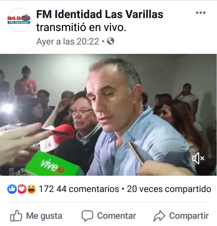 Las primeras palabras del Intendente electo a sus seguidores