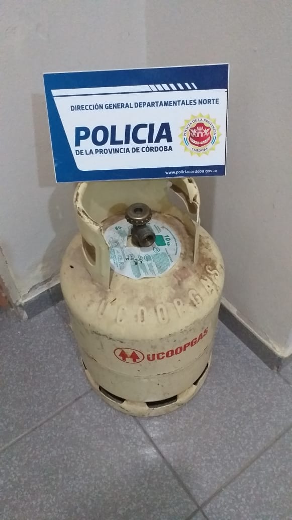 Allanamiento y secuestro de una garrafa