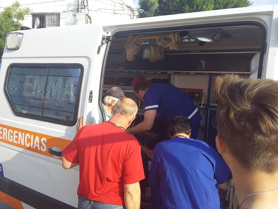 Accidente de tránsito con lesiones leves en la intersección de 9 de Julio y Córdoba