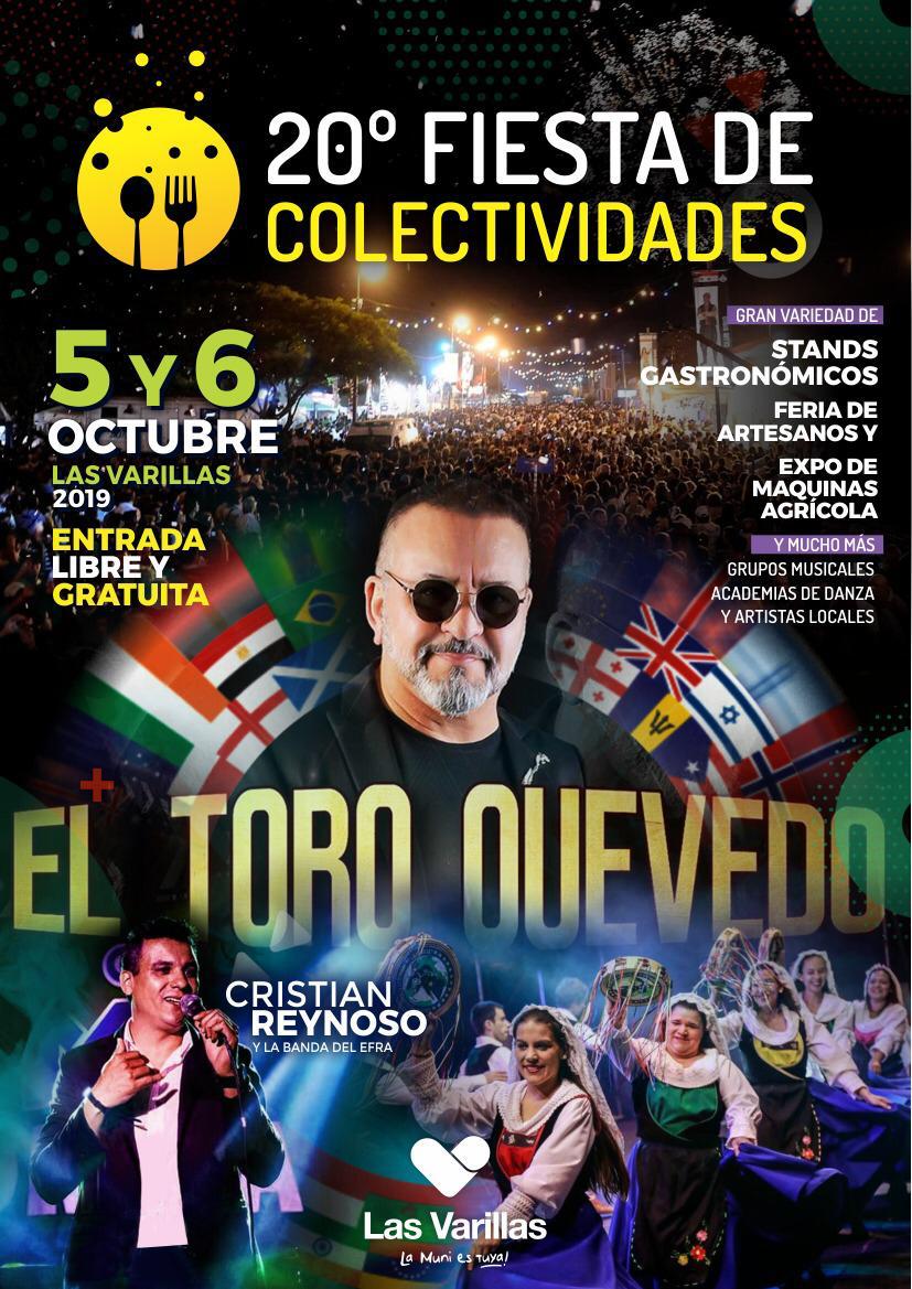 Gastronomía y grilla artística de la Fiesta de las Colectividades