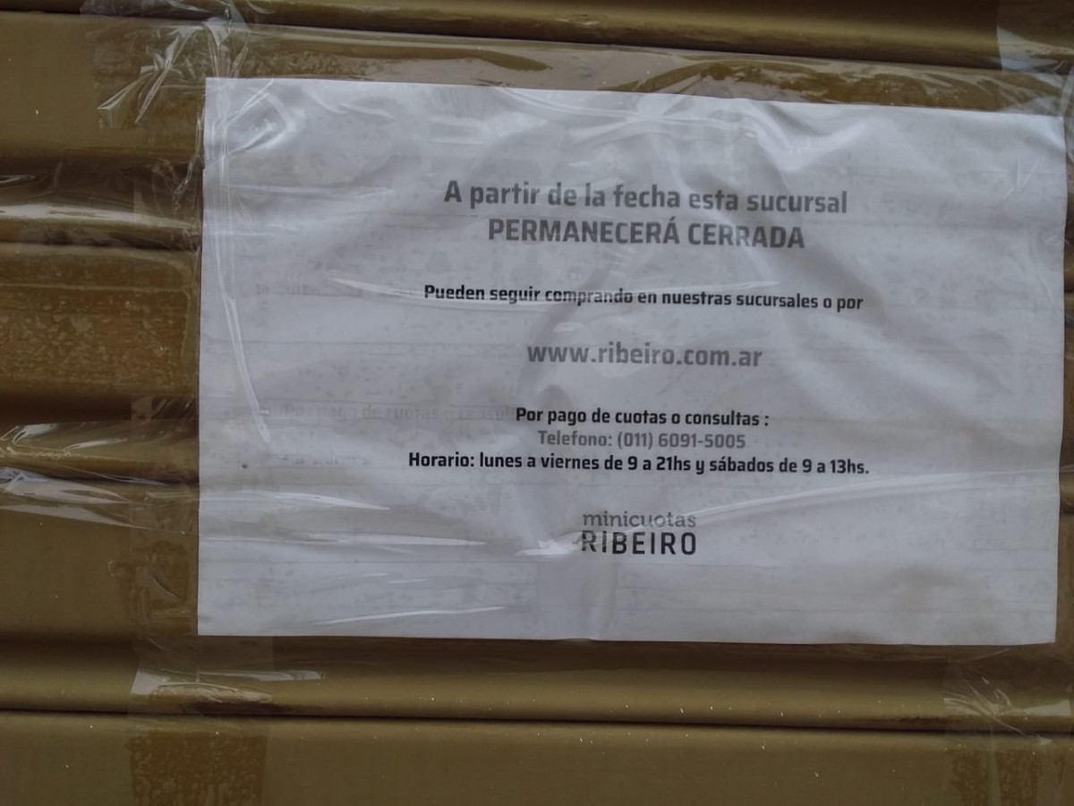 Cierra el local de Ribeiro en nuestra ciudad.