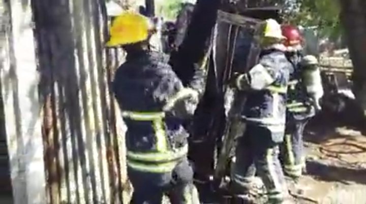 Incendio en vivienda de calle Chile