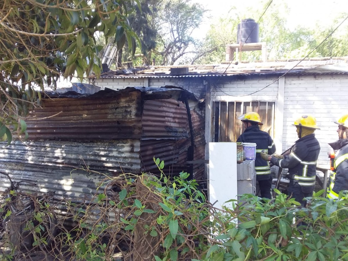 Incendio en vivienda de calle Chile