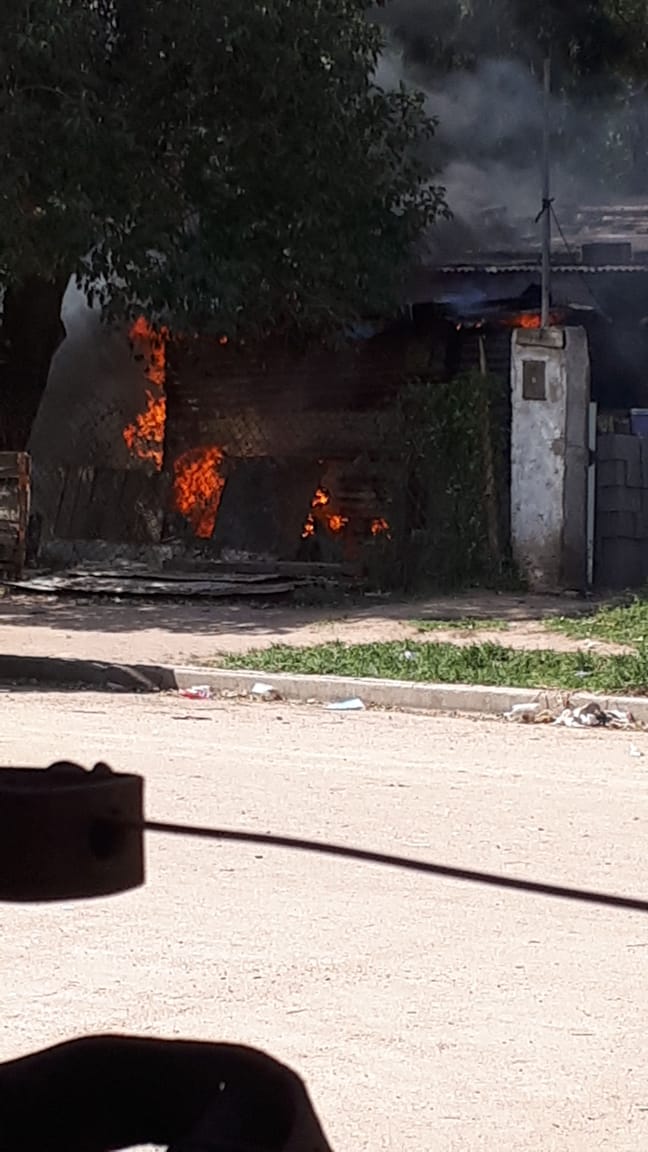 Incendio en vivienda de calle Chile