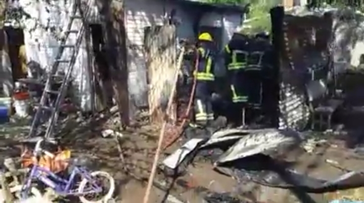 Incendio en vivienda de calle Chile