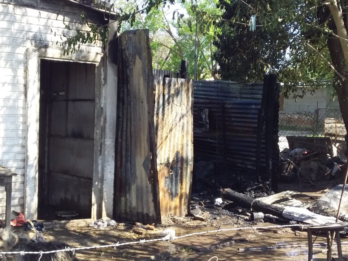 Incendio en vivienda de calle Chile