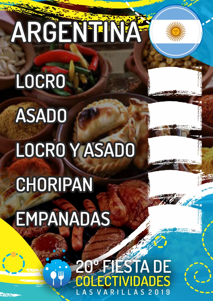 Gastronomía y grilla artística de la Fiesta de las Colectividades