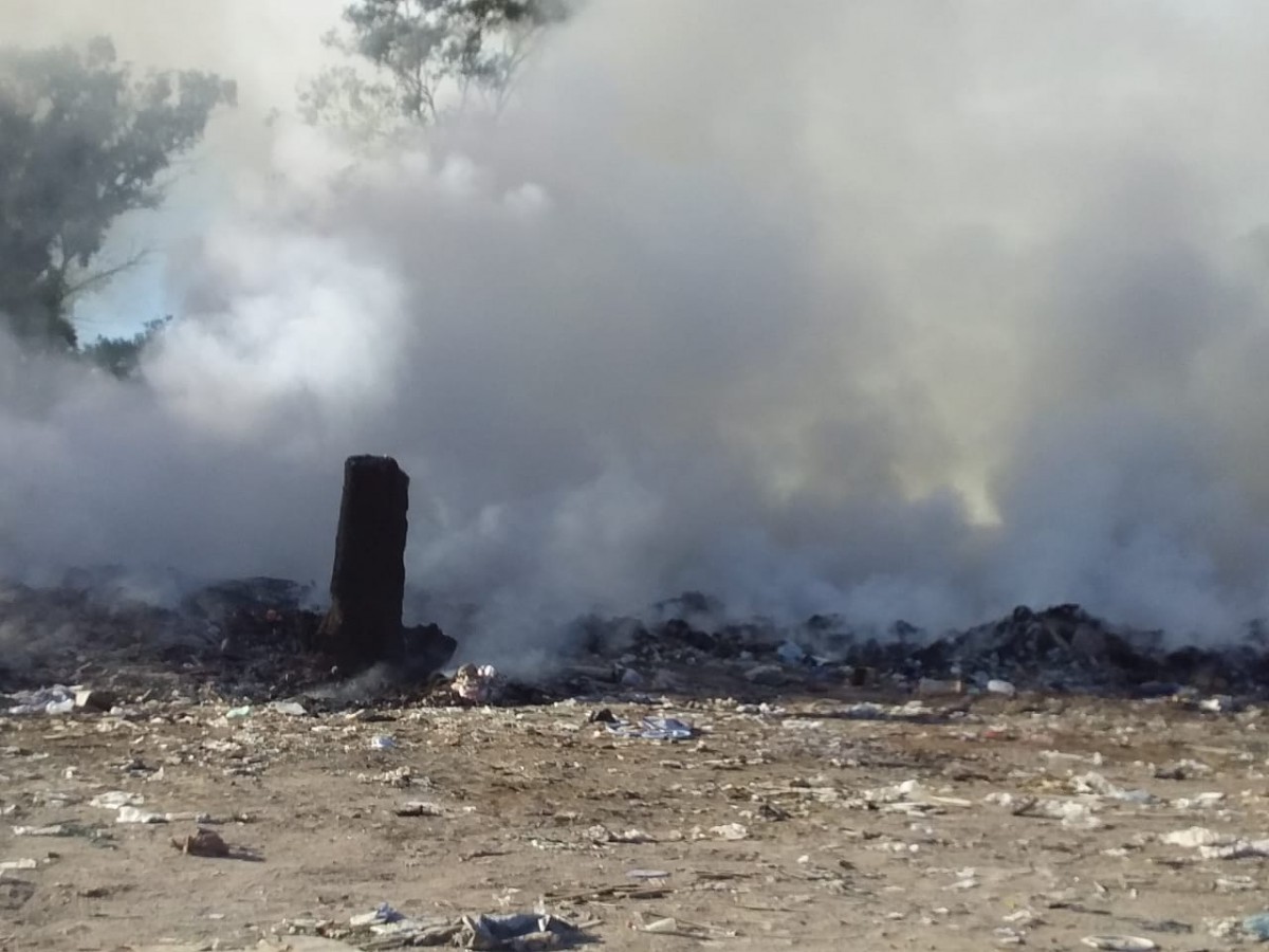 Arde el basural de Las Varillas…otra vez