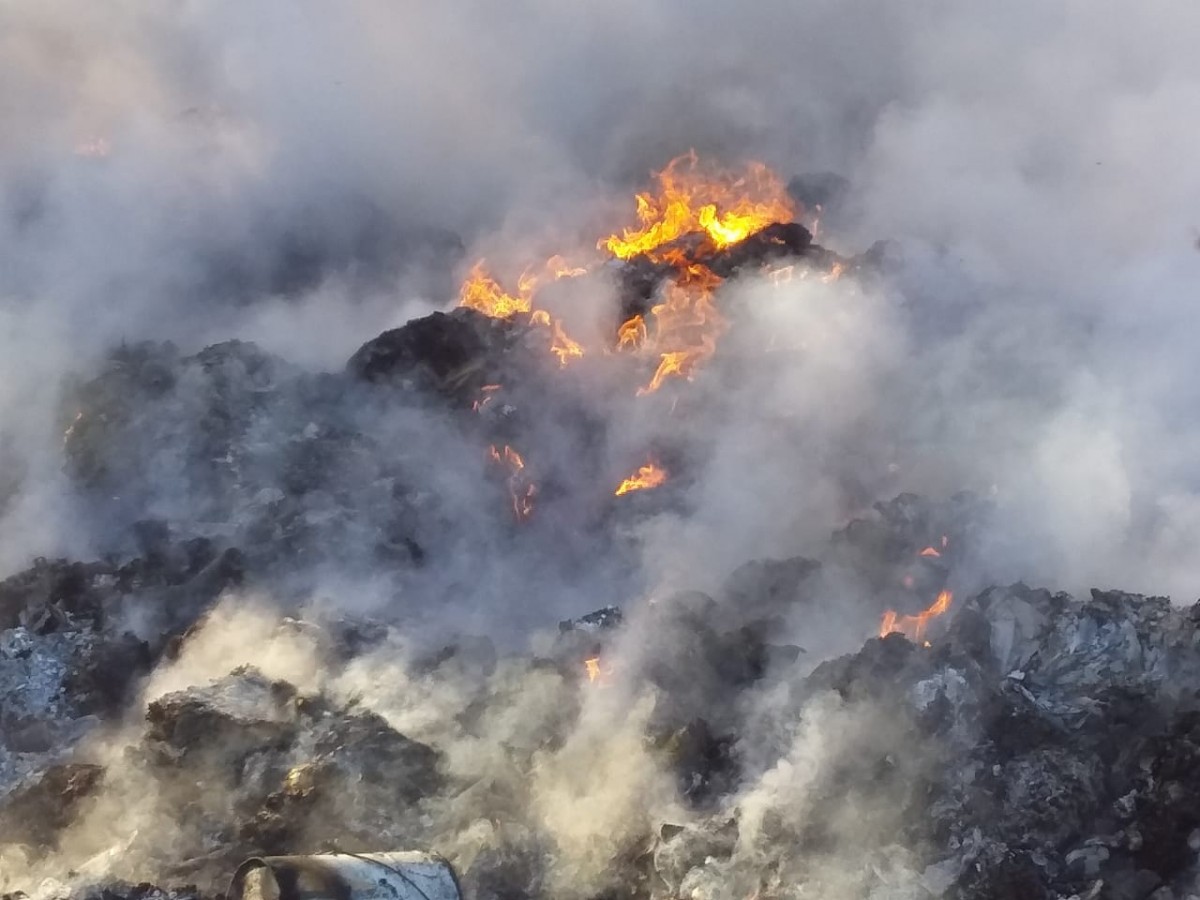Arde el basural de Las Varillas…otra vez
