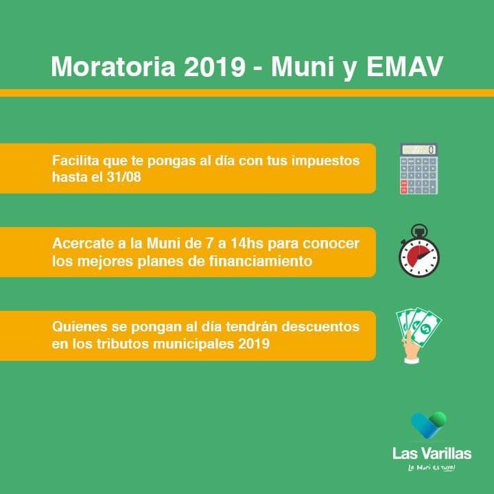 Últimos días de vigencia de la Moratoria Municipal
