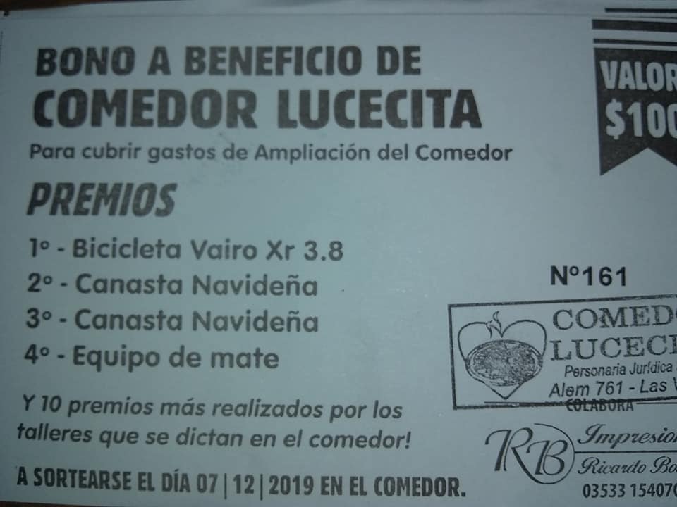 Rifa del Comedor Lucecita
