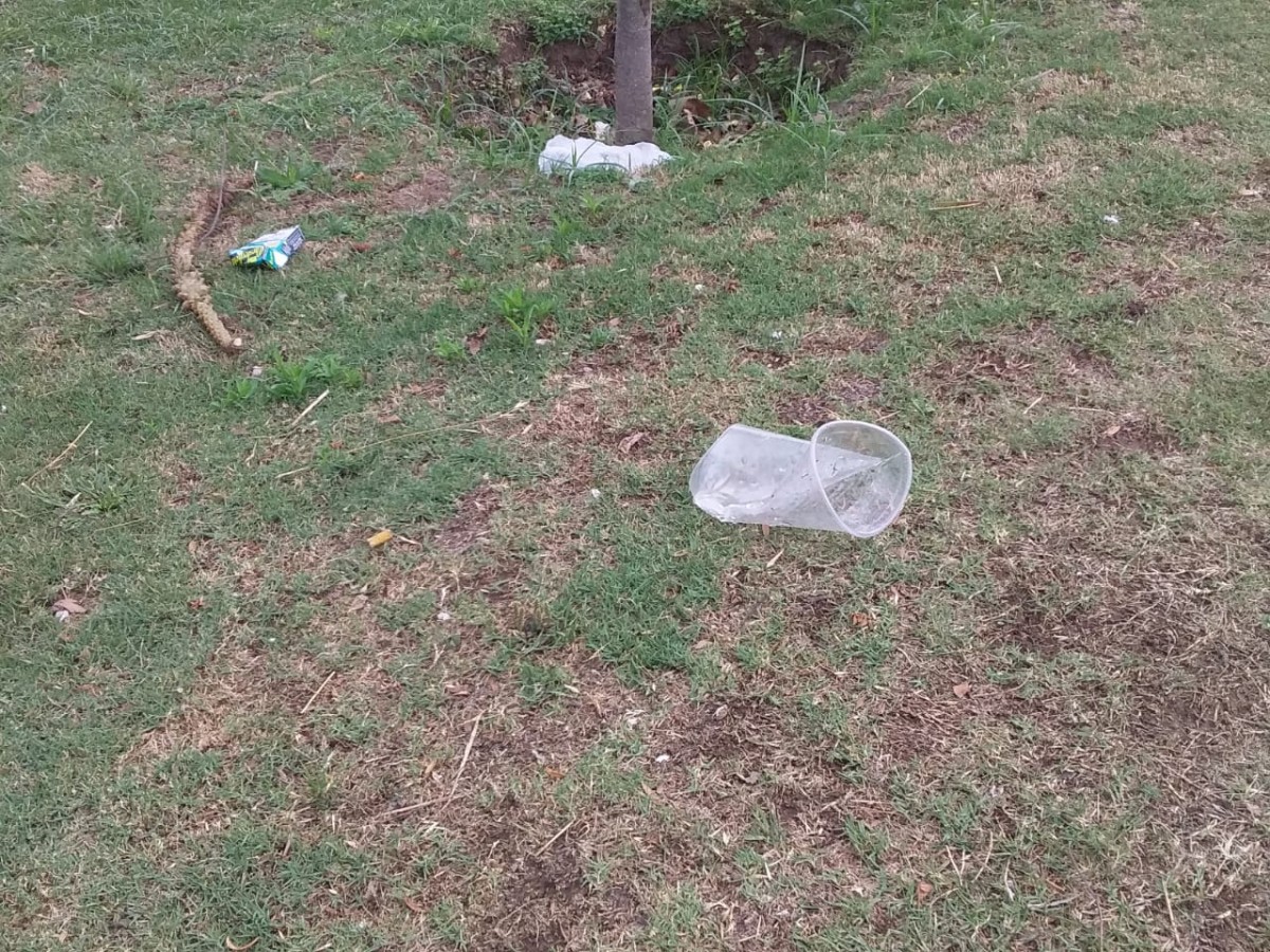 Plaza Independencia: tierra arrasada por  vándalos