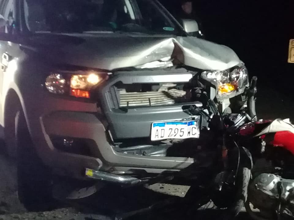 Dos motociclistas heridos por un choque frontal en cercanías de El Fortín