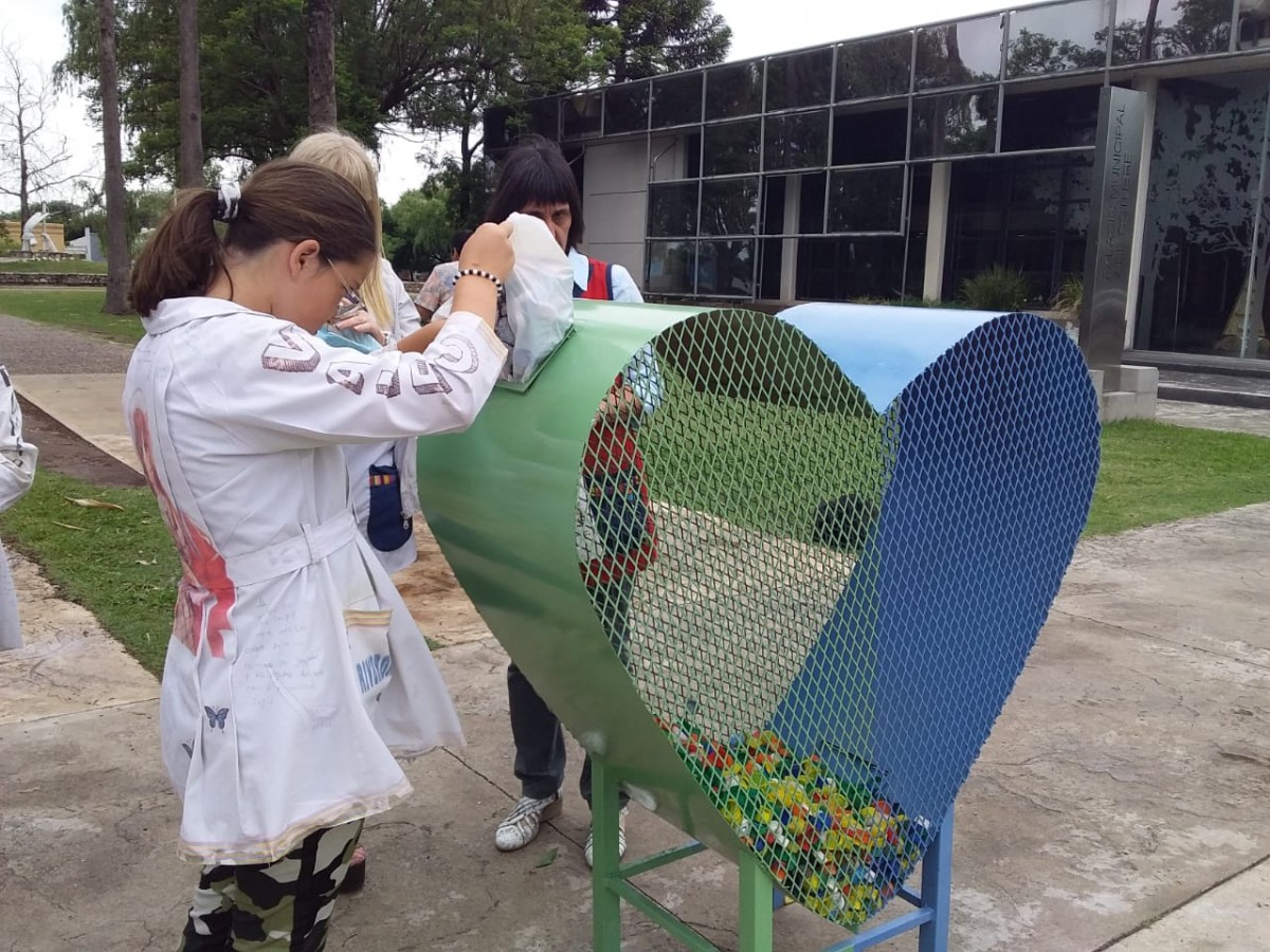 Instalaron un Tapódromo en la zona céntrica