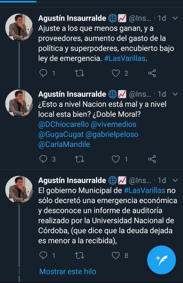 Críticas de la oposición a la Emergencia Económica municipal