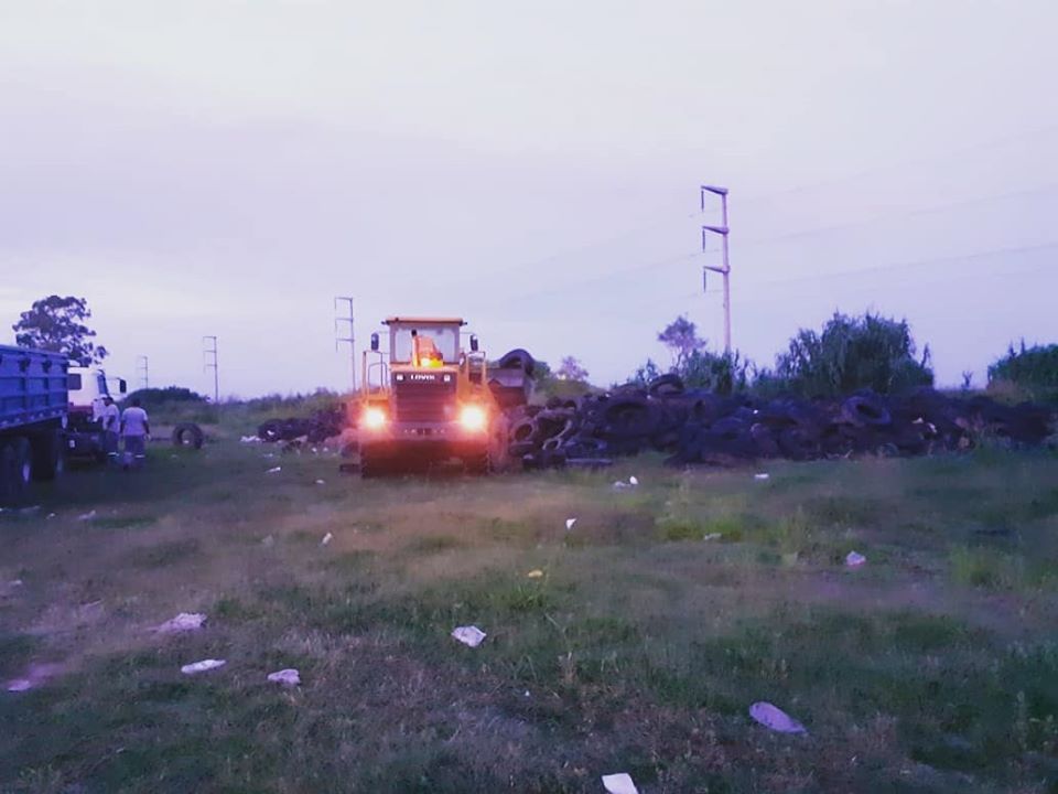 El municipio convertirá 4.800 kg de cubiertas en combustible