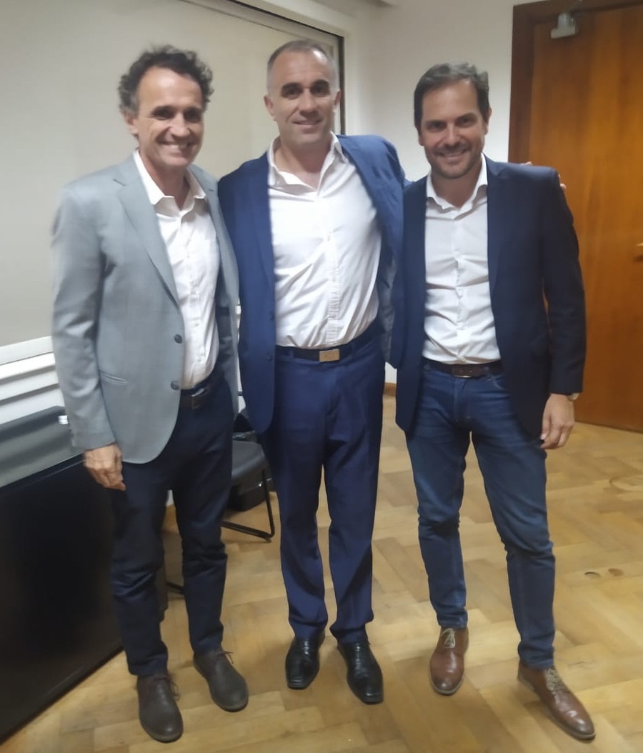 El intendente  Daniele  y funcionarios de la Municipalidad  estuvieron en el Ministerio de Obras Públicas de la Nación