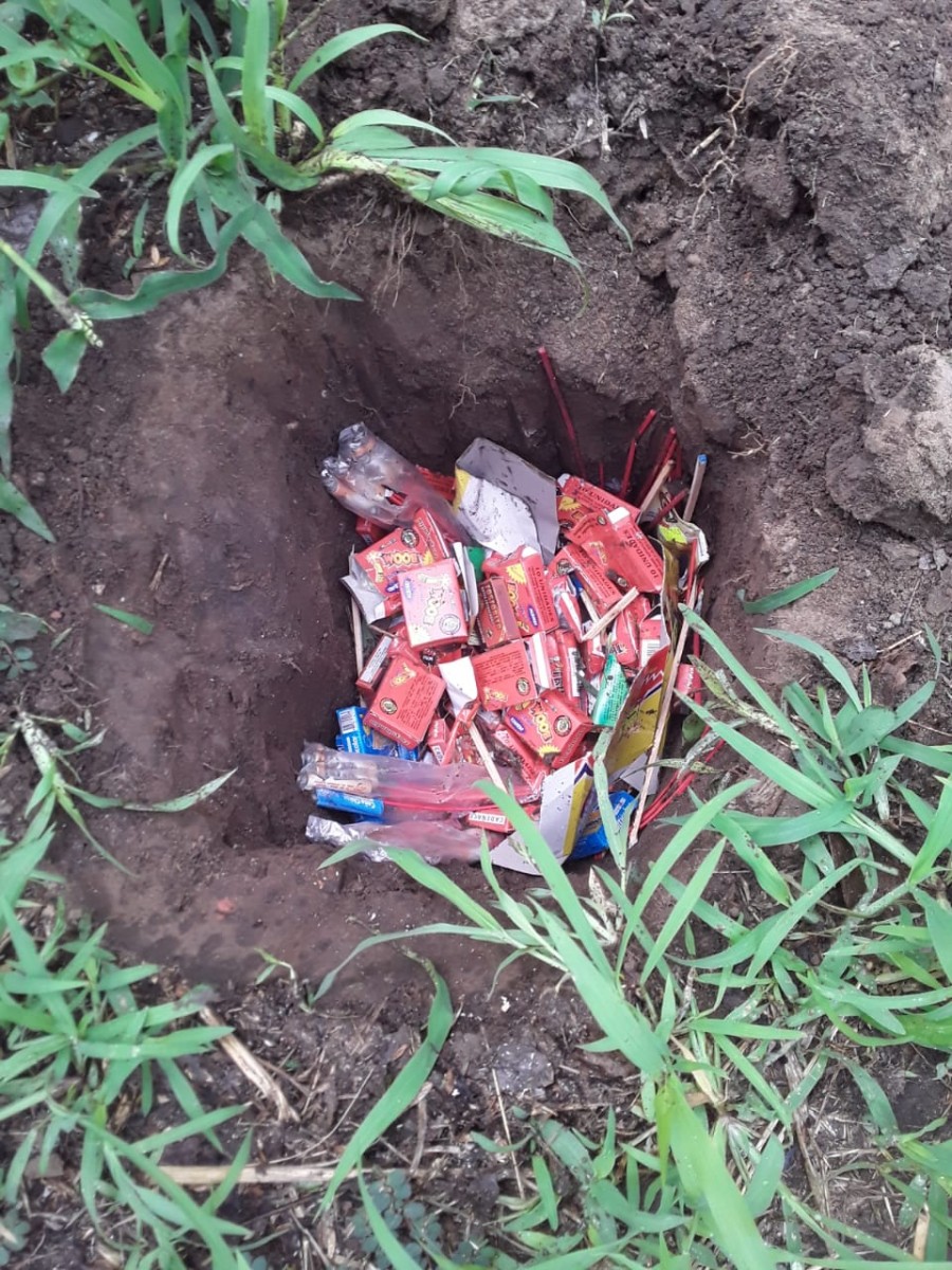 Destruyeron artículos de pirotecnia secuestrados