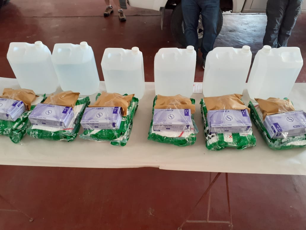 Entregaron kits de bioseguridad para todos los cuarteles de bomberos de la Zona