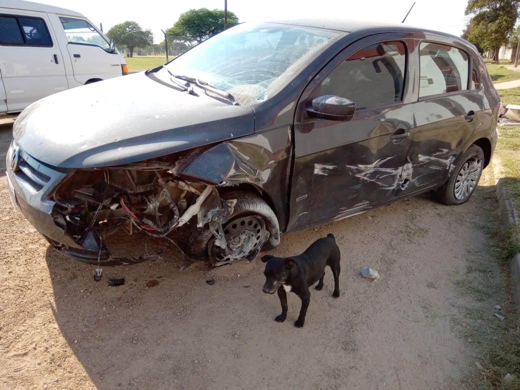 Espectacular accidente frente al Geriátrico de B° Central Argentino