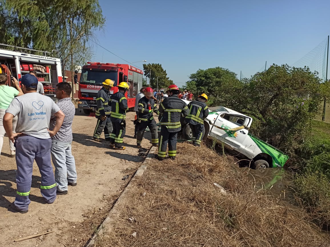 Choque en Las Heras al 800. Un herido leve