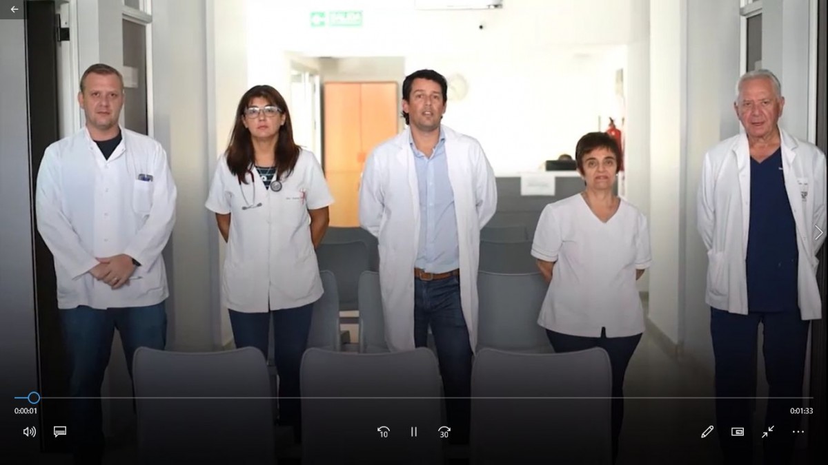 Emocionante video con el personal de salud de Las Varillas. #QuedateEnCasa
