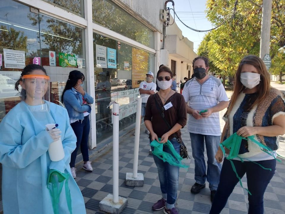 La actividad solidaria del grupo de voluntariado sanitario del Covid-19