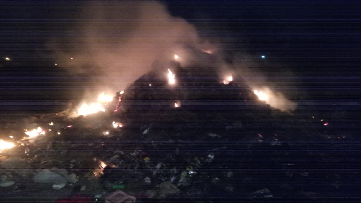 Incendio en cercanías del ex basural sur