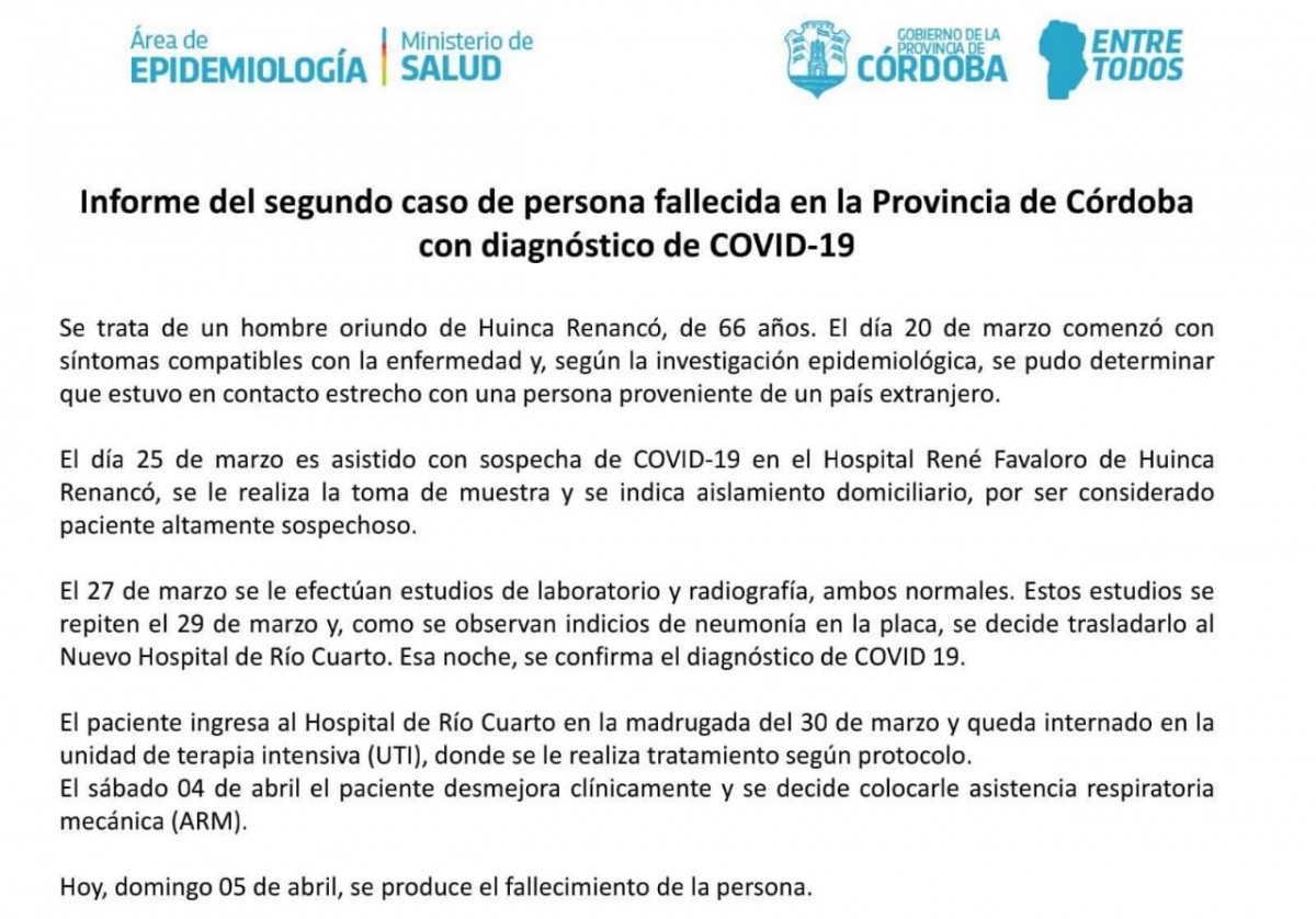 Hay cinco nuevos casos confirmados de Covid-19 en la provincia