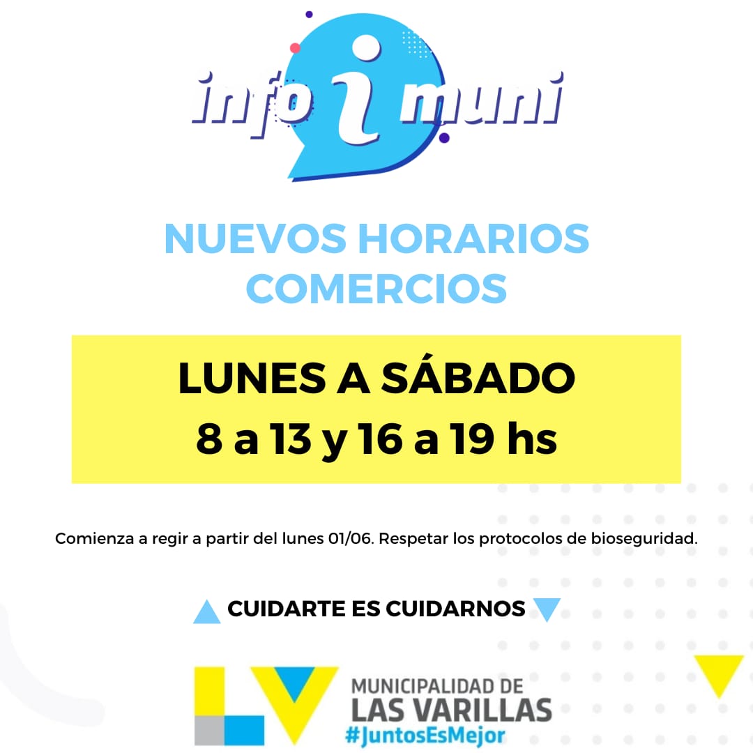 Desde lunes los comercios abrirán mañana y tarde