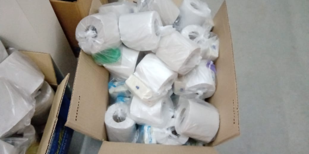 Cáritas Las Varillas entregó  módulos alimentarios y  artículos de limpieza