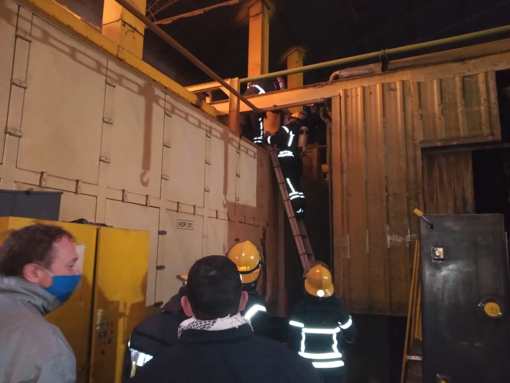 Principio de Incendio en Pauny, rápidamente sofocado