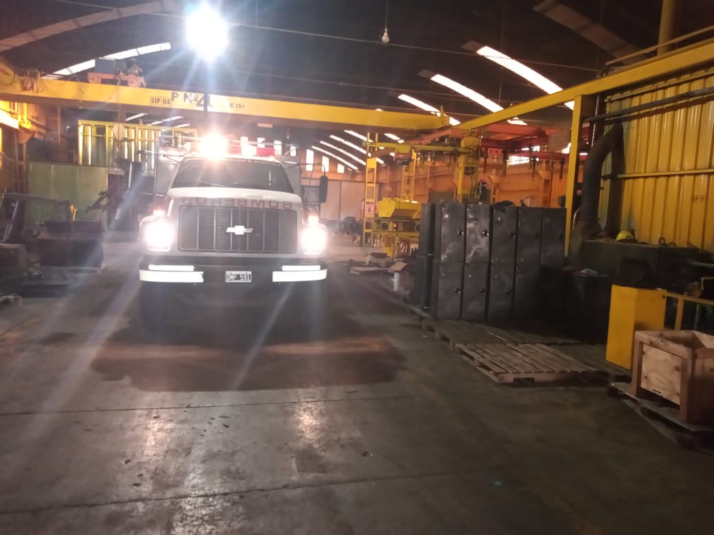 Principio de Incendio en Pauny, rápidamente sofocado