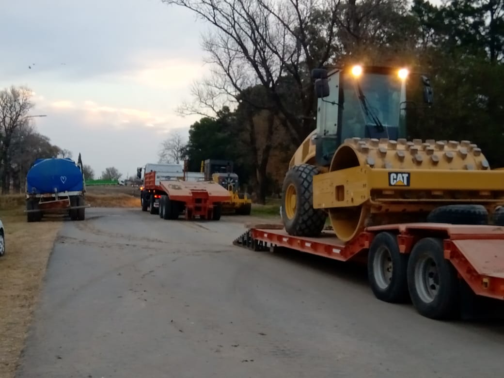 Retomaron las obras en el acceso a Las Varillas por ruta 158