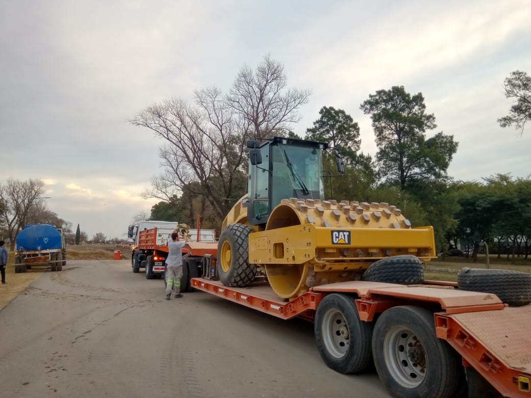 Retomaron las obras en el acceso a Las Varillas por ruta 158