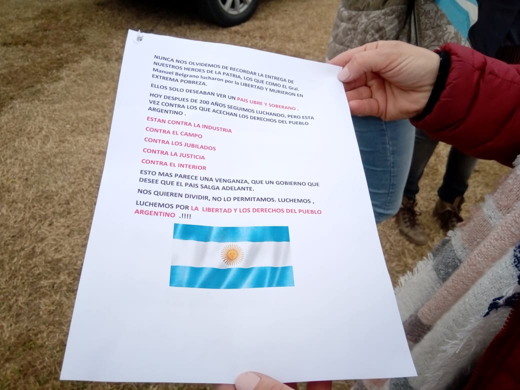 Banderazo en contra de algunas políticas del Gobierno Nacional