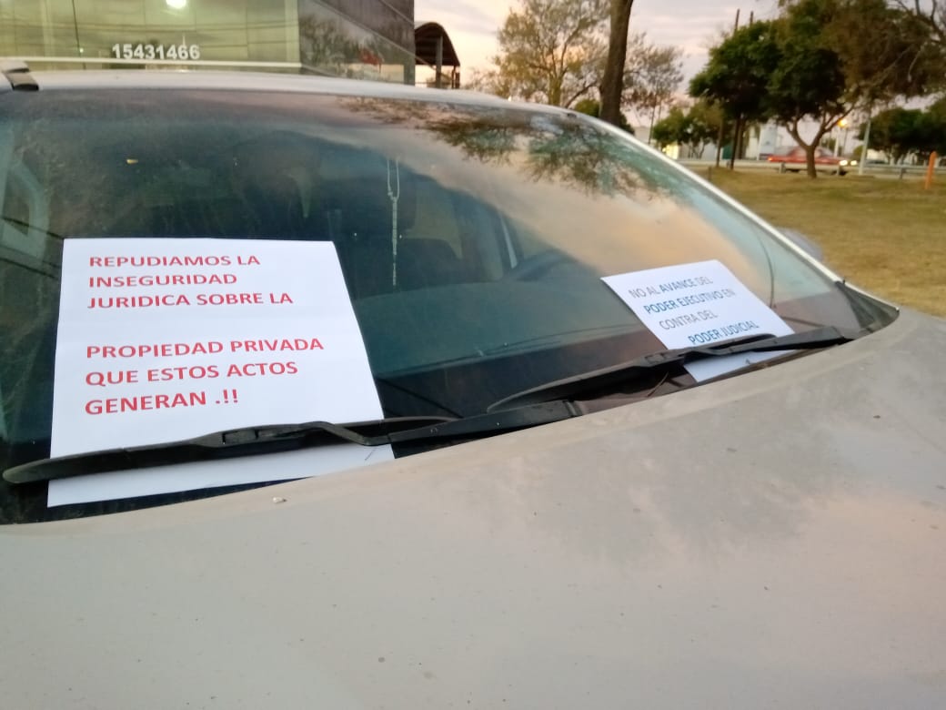 Ruralistas realizaron un bocinazo contra la intervención estatal en Vicentin