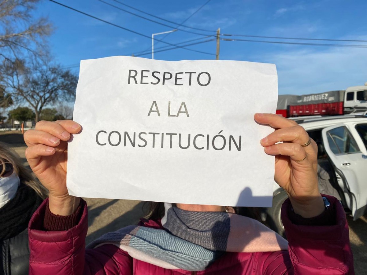 Realizaron un nuevo banderazo por la libertad, la justicia y la democracia