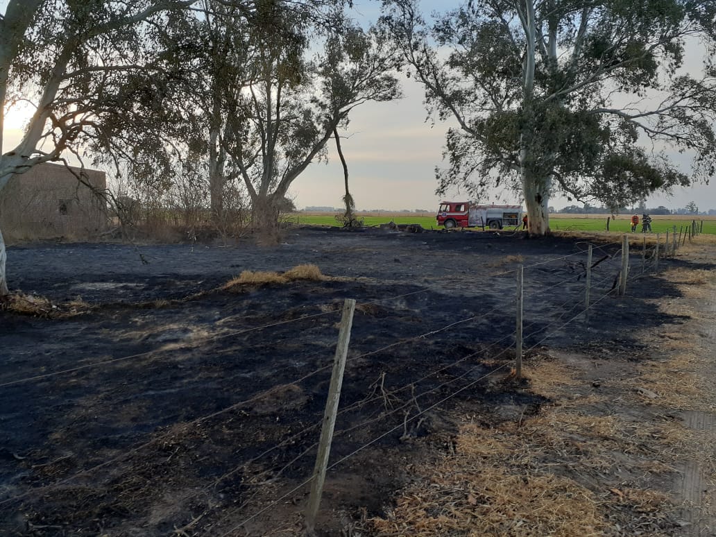 Nuevamente incendio de pastizales en el mismo lugar que el ocurrido el día martes
