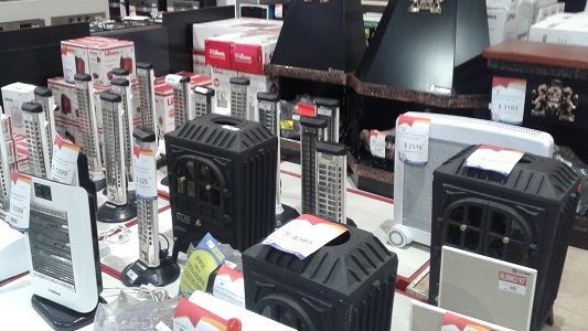 A pesar del frio es leve el aumento en las ventas de estufas y calefactores