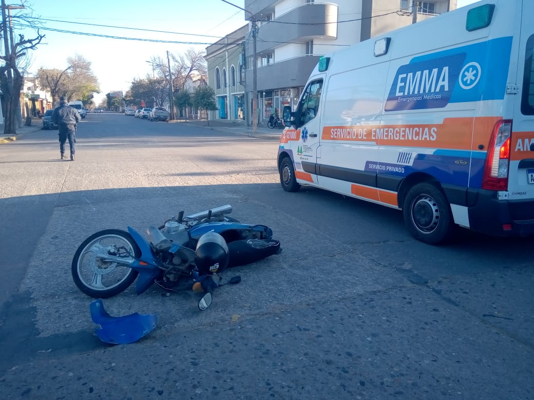 Accidente en el centro de la ciudad. Sería sin consecuencias graves