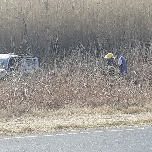 Accidente en Ruta 158 con tres personas damnificadas
