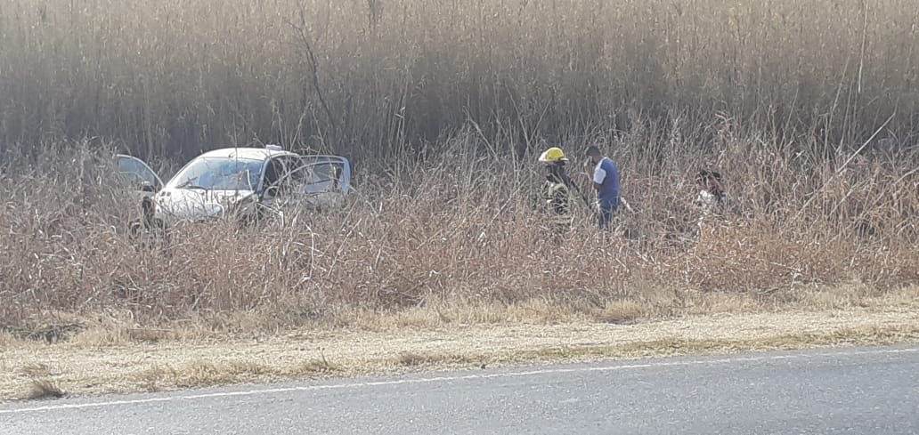 Accidente en Ruta 158 con tres personas damnificadas