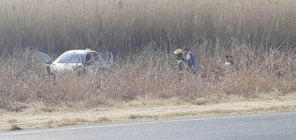 Accidente en Ruta 158 con tres personas damnificadas